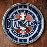 Dallas Cowboys Chrome Wall Clock