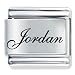Name Jordan Italian Charms Bracelet Link