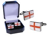 St George Cross Cufflinks - England Flag Cufflinks
