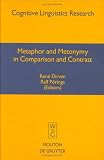 cover of Metaphor and Metonymy in Comparison and Contrast (Cognitive Linguistics Research, 20)