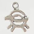 Small Antelope or Deer Petroglyph Charm in Sterling Silver, #2621