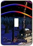 Light Switchplate Cover - Single Toggle - Metal-Designer Switch Plate: Christmas - Xmas - (SCSXM-013)