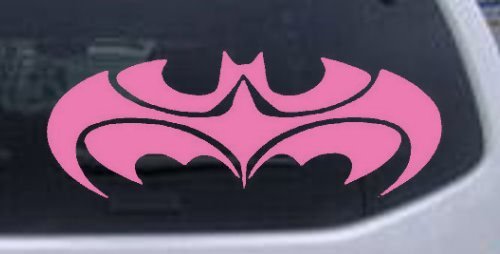  Pink 6in X 2.3in -- Tribal Batman Car Window Wall Laptop Decal Sticker