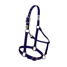 Adjustable Chin & Throat Snap Nylon Halter Navy