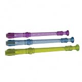 Lyons 3 Piece Soprano Colored Recorders (Baroque/English R49 Green)