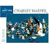 Charley Harper Mystery of the Missing Migrants 1000 Piece Jigsaw Puzzle