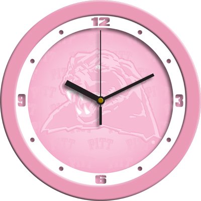 Pittsburgh Panthers Pink 12 Wall Clock