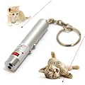 Mini Laser Schl�sselanh�nger ideales Katzenspielzeug Katzentrainer Laserpointer Rot 2in1 inkl. LED Lampe Batterien inklusive!