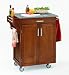 Cart with Granite Top- Antique Oak