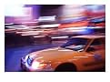 Blurred View of Taxi Cab in Times Square, NYC Photographic Poster Print by Rudi Von Briel, 16x12