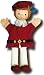 Trullala 25025 - Prinz rot, Handpuppe, 40 cm