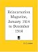 Book Reincarnation Magazine, January 1914 to December 1914