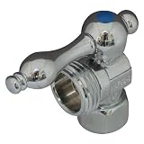 Elements of Design ECC13001 Decorative Quarter Turn Valves, 1/2 IPS x 3/4 Hose, Chrome