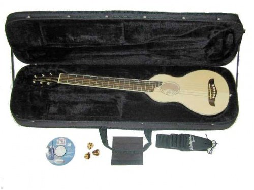 MusicalInstruments: Washburn RO10 Rover Steel String Travel Acoustic Guitar Package Transparent Red