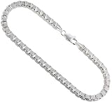 Sterling Silver 3.1 mm Heavy Italian Box Chain, NICKEL FREE. 7, 8, 16, 18, 20, 22, 24, 30