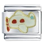 Airplane Italian Charms Bracelet Link