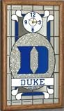 Duke Blue Devils Stained Glass Wall Clock - B00097CVRO