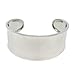 Sterling Silver Wide Polished Cuff Bracelet title=