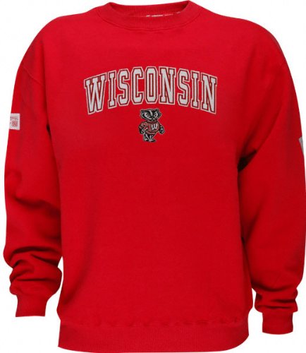 Buy Wisconsin Badgers Automatic Fleece Mascot Crewneck Sweatshirt