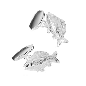 Murray Ward Sterling Silver Carp Cufflinks