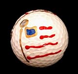 Buy GOLF BALL - HAND PAINTED - DESIGN: AMERICA'S FLAG