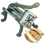 French Fry Wedger, 8 Cut Wedge Shape, Heavy Duty Cast Body, Cast Iron Handle & Stainless Steel