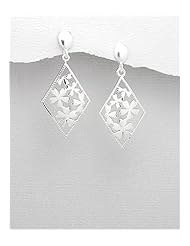 Shamrock Earrings In 92.5 Sterling Silver