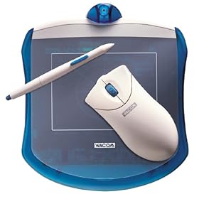 Wacom Graphire 4 X 5 USB Tablet with Cordless Mouse & Pen (Blueberry)
