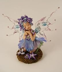 Fairy Doll Garden Fairy Violet 8" Porcelain