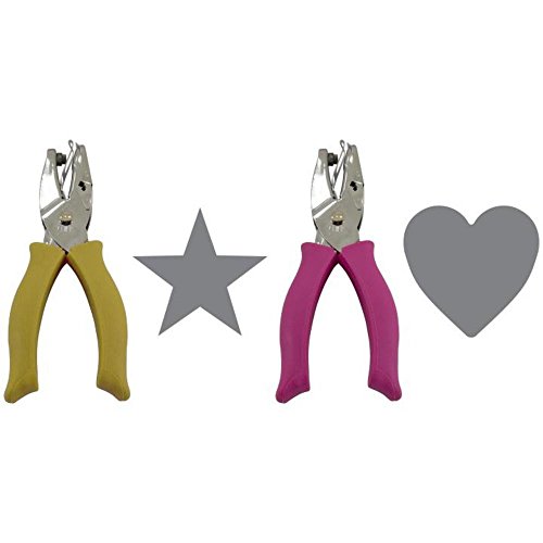 Fiskars 2 Hand Punches Star & Heart