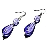 Translucent Lavender Dangle Earrings