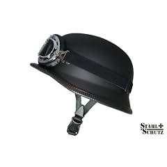 Motorradhelm im Wehrmacht Style mit Brille Gr��e XL