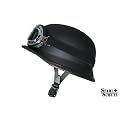 Motorradhelm im Wehrmacht Style mit Brille Gr��e L