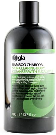 Gla Nature Bamboo Charcoal Skin Clearing Body Cleanser with Eucalyptus 400 ml / 13.5 fl.oz