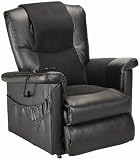 NexIdea Obus Forme LUXE1 3-Position Electric Motorized Lift and Recline Chair, Black