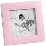 Traditional Baby Pink Leather Small Studio Frame by Graphic Image
