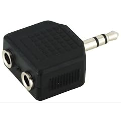 Adapter 3.5mm stereo Stecker auf 2x 3.5mm stereo Kupplung