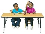 Jonti-Craft 6478JCE183 KYDZ ACTIVITY TABLE - RECTANGLE - 24 INCH x 36 INCH, 15 INCH - 24 INCH HT - BLUE