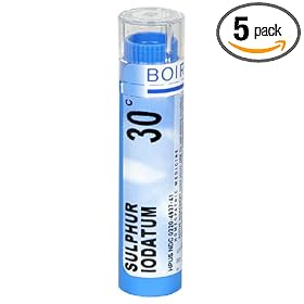 Boiron Homeopathic Medicine Sulphur Iodatum, 30C Pellets, 80-Count Tubes (Pack of 5)
