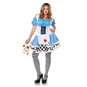 2PC Alice in Wonderland Alice Sexy Plus Size Holiday Costumes