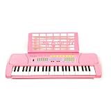 Musical Instruments : Elegance 49 Keys Musical Electronic Keyboard - Pink