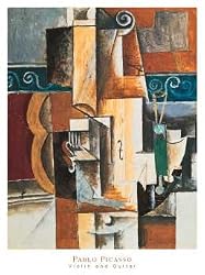 Violin and Guitar, Art Poster by Pablo Picasso