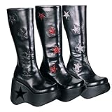 Demonia Boots Women's DYNAMITE-600 5 1/4 Platform Knee Boot Available in 3 Colors