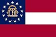 Valley Forge Georgia State Flag Nylon 3-Foot x 5-Foot