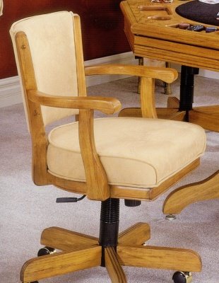 Classic Oak Game Chairs Pair