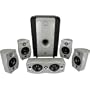 Athena Micra-6 6-Piece Home Theater Speaker System, Silver/Black
