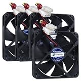 5x5-inch (120mm) Case Fan - 4 Pack (Black)