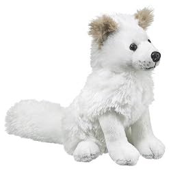 Arctic Fox Sitting Plush Toy 7"
