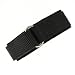 Watch Band Nylon One Piece Wrap Sport Strap Black Adjustable Velcro 16 millimeter