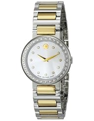 Movado Womens 0606794 Concerto Analog Display Swiss Quartz Two Tone Watch